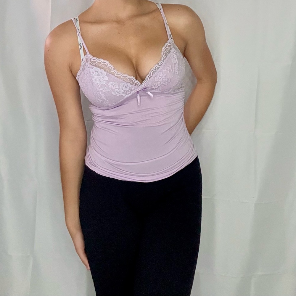 Lavender Lace Trim Camisole